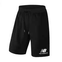 뉴발란스NB에센셜스택드로고반바지남자트레이닝쇼츠MS03558BK