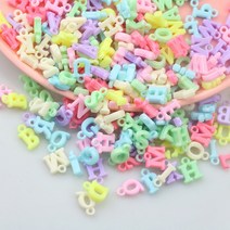 알파벳 파스텔 영어비즈 대용량 500g 플라스틱 공예 구슬 레진아트 팔찌만들기, 상세페이지 참조