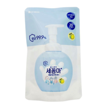 댕Ol몰 엘지 세균아꼼짝마 세꼼마 버블 핸드워시 레몬향 리필리필 파우치 200ml, 1개