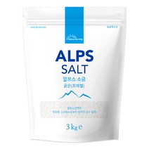 네이처모닝 알프스 미네랄 소금 3kg 굵은입자 독일직수입, 1개
