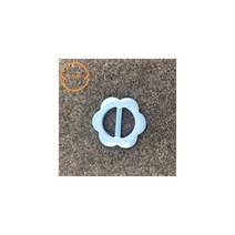 [케이로] 338297 10 개/몫 컬러 꽃 수지 벨트 버클 티셔츠 드레스 스카프 장식 의류 가방, 25mm, blue