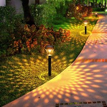 태양광정원등 LED잔디등 정원조명 경관등 잔디투영등 야외정원조명등 2Pcs, 난방등