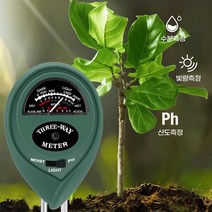 토양 화분 식물 수분 측정기 토질 식물 물줄때알림 습도센서 식물습도계 화분습도계 물주기알리미 토양습도계 토양수분센서 토양수분계 화초수분측정기 수분측정기 토양수분측정기, 그린