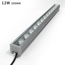 휴빛엘이디 라인투광등 산업 바형투광기 경관조명 LED 아파트 외벽 HVA B76 C 12W 500MM DC24V, 3000K, DC24V 12W (길이500MM)