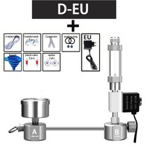 자작 화학 이탄 이산화탄소 발생기 고압 수족관 DIY CO2 솔레노이드 밸브가있는 버블 카운터 디퓨저 수생 식물 제어 반응기 키트, D-EU plug