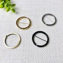 헤세드 NEW) 납작키오링 원형키오링, 10개, 블랙실버