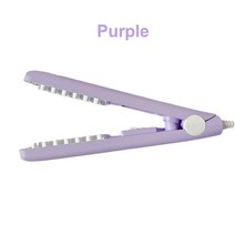 뽕고데기 뿌리볼륨고데기 와플 물결 헤어 아이론 세라믹 3D 그리드 크림퍼 전문 볼류마이징 컬링 옥수수, 04 보라색_03 UK