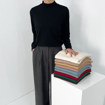 데일트 여성 반목 반폴라 니트