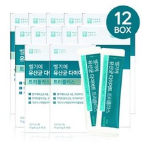 [쇼핑엔티] [50％세일] 벨기에 유산균 다이어트 트리플러스 12박스 (24주분), 없음