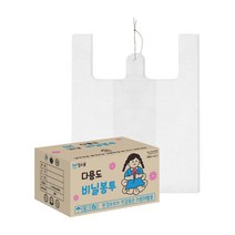 손잡이 마트 봉투 도시락 포장 비닐 봉지 - 특대+ box (1000매), 단품