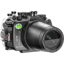 Sea frogs 방수 카메라 하우징 소니 A7C 10-18 28-60MM IPX8 40m/130ft 최대 다이빙 깊이 수중 카메라 케, 03 A7C 90MM
