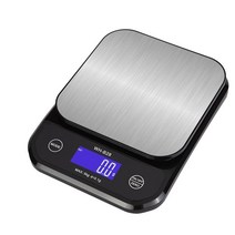 방수저울 손 가정용 산업용 공업용 5kg 0.1g ip67 방수 디지털 주방 저울 스테인레스 스틸 usb 저울 음식 다이어트 전자 무게 균형 10kg1g, 5kgx0.1g 흰색