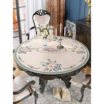 실리콘매트 방수 가죽 테이블 보 대형 식탁보 원형, 160cm, M