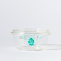 물방울 360ml 친환경 PLA 용기 100개, PLA뚜껑 100개 JP3230, PLA용기 100개 JP1132, 1개