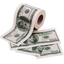 대박기원 부자되세요 센스있는 집들이 개업 선물 두루마리 두루말이 롤 돈 달러 휴지 5개