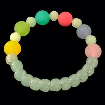 자외선 야광팔찌(파스텔 구슬과 장미 비즈)-10인용, 1