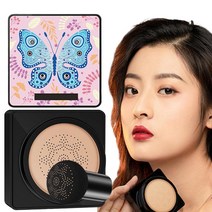 버섯 헤드 에어 쿠션 CC 메이크업 파운데이션 모이스처라이징 BB 크림 오래 지속되는 매트 컨실러 적용하기, 한개옵션1, 01 WHITE