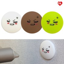 [LOX] 이모티콘 문콕방지쿠션 방문콕 방지가드 벽흠짐보호, 그린