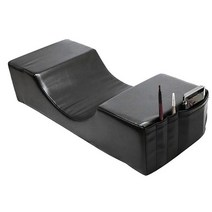 소프트 쿠션 이식 속눈썹 연장 베개 머리 받침 목 지원 U 모양 전문 살롱 방수 도구 가죽, 하나, 검정