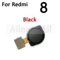 폰 XIAOMI 호환 Redmi Note 8 8T Pro Plus 프라임 홈 버튼 백 터치 ID 핑거 스캐너 지문 센서 플렉스 케이블, For Redmi 8 Black, [09] For Redmi 8 Black