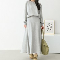 아이맘스타일 여성 맨투맨 치마 트레이닝 세트 투피스 상하 봄 가을 한벌