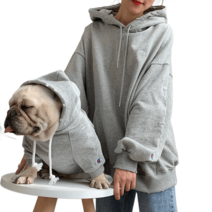 강아지견주커플룩 강아지커플룩 강아지시밀러룩 패밀리룩 개플룩 애견 소형견 옷 트윈, 그레이