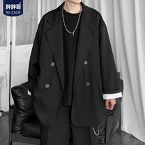 DAPANDA 통통한 남자 정장코트 남 가을 빅 사이즈 남자 상의 자켓 홍콩스타일의 루즈핏 캐주얼 남성복