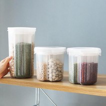 잡곡 견과류 소분 쌀보관 칸막이 씨리얼통 밀폐 용기