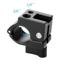 [해외] 로드 클램프 마운트 22MM25MM 모니터 마운트 홀더 14 인치 38 인치 스크류 콜드 슈 어댑터 RONIN M MX FOR ZHIYUN CRANE2, 22mm Rod Clamp