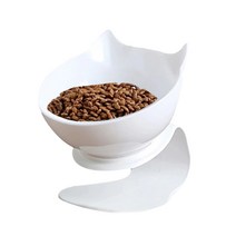 칼리펫 반려동물 사료밀폐용기 2.5L 강아지 고양이 사료보관함 2kg 계량컵 PET BOWL 고양이 애견 식기 캐릭터 밥그릇 물그릇, PET BOWL_화이트