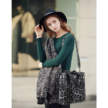 은우네 S736 호피무늬 숄더백 + 파우치