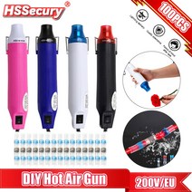 DIY 납땜 온도 송풍기 건 전동 핫 드라이어 소형 히트 공예품 수축 튜브 자동차 랩용 220V, 02 Blue