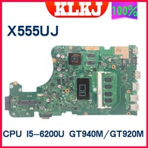 노트북 메인보드 X555UJ Asus F555U 노트북 마더 보드 I76500 I56200 I36100 4GRAM GT940M, 04 I7-6500U Type2