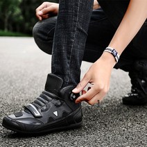 캐쥬얼 디자인 오토바이 라이딩슈즈 오토바이부츠 바이크 자전거 스니커즈, 43, 노