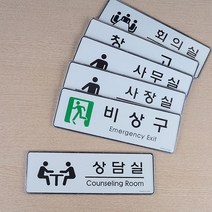 이모티콘 회사 소호사무실 안내 사인 표지판 안내문패 이름판, 상담실