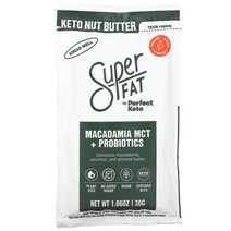 SuperFat 너트 버터 마카다미아 MCT 오일 + 프로바이오틱스 30g