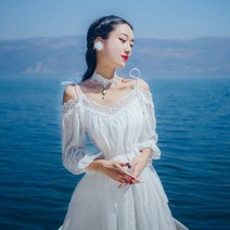 SAMARA 웨딩 드레스 보헤미안 만삭 원피스 수입