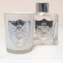 캔들/디퓨저 메탈 스티커_나이트실버 1개/용기 라벨