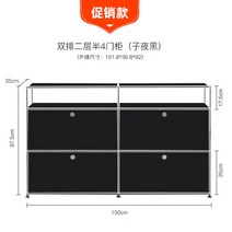 TV 스테인레스 가구 럭셔리 심플 현대적인 usm 거실장, C01-통, T17-코너장 1503587블랙컬러