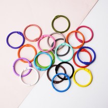 아유디 카드링 칼라링 고리링 링고리 쇠링 쇠고리 파스텔 16색상 30mm 철제링 원형링 키링, 파스텔 카드링, 15.브라운