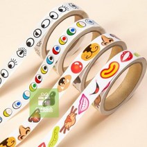 눈코입_얼굴만들기_롤스티커 209A, 컬러 코