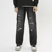 블랙드팬츠 B330AA7553 P582023 년 봄계절 캐쥬얼 대미지 데님입니다 바지남자 롱 4994651724