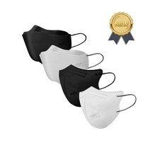 [A3] NEW 블랙&그레이 반반세트 블랙마스크 연그레이마스크 무통증 얼큰이마스크 100매 (국내생산/국산필터/No:533), 새부리형/ 초특대형/ 그레이 100매