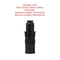 가변 배율 100X 130X 180X 200X 300X 360X 500X 줌 C 마운트 렌즈 HDMI VGA USB 산업 비디오 현미경 카메라용