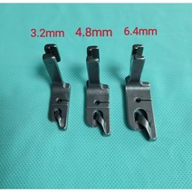 쏘잉행복하우스 미싱노루발 공업용말아박기노루발 말아박기노루발, 1셋(3.4mm.4.8mm.6.4mm), 1개