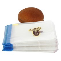 대포장 빵한개입 비닐봉투 500매 (Fresh Bread 인쇄) 13x13 접착