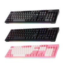앱코 AN02 핑크 RGB BAR 축교환 기계식 키보드 (갈축) 키보드-유선키보드, 선택없음, 선택없음, 선택없음