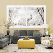 창문용 방풍 비닐 지퍼형 방풍 커텐, 방풍비닐 창문용 일반형(200x120cm)