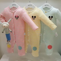 아가방 23 봄 베이비페어! 디즈니베이비 매장 우주복 라인은 요즘 이 아이가 평정했어 미키 미니마우스 무형광 바디슈트 유아 우주복! 신생아 외출복으로 캡추천 롬퍼