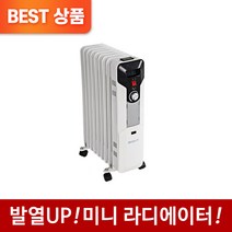 계절드림 미니 라디에이터 가정용 전기 라지에타 1+1, 9핀 1+1